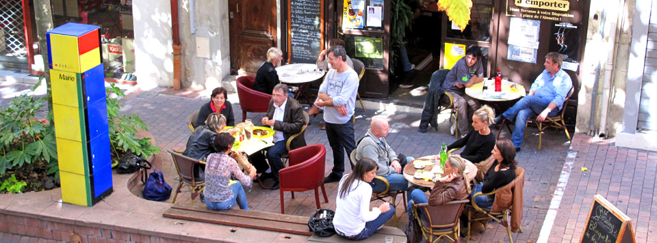 La terrasse côté boulevard Jean Jaurès, le 5 octobre 2010